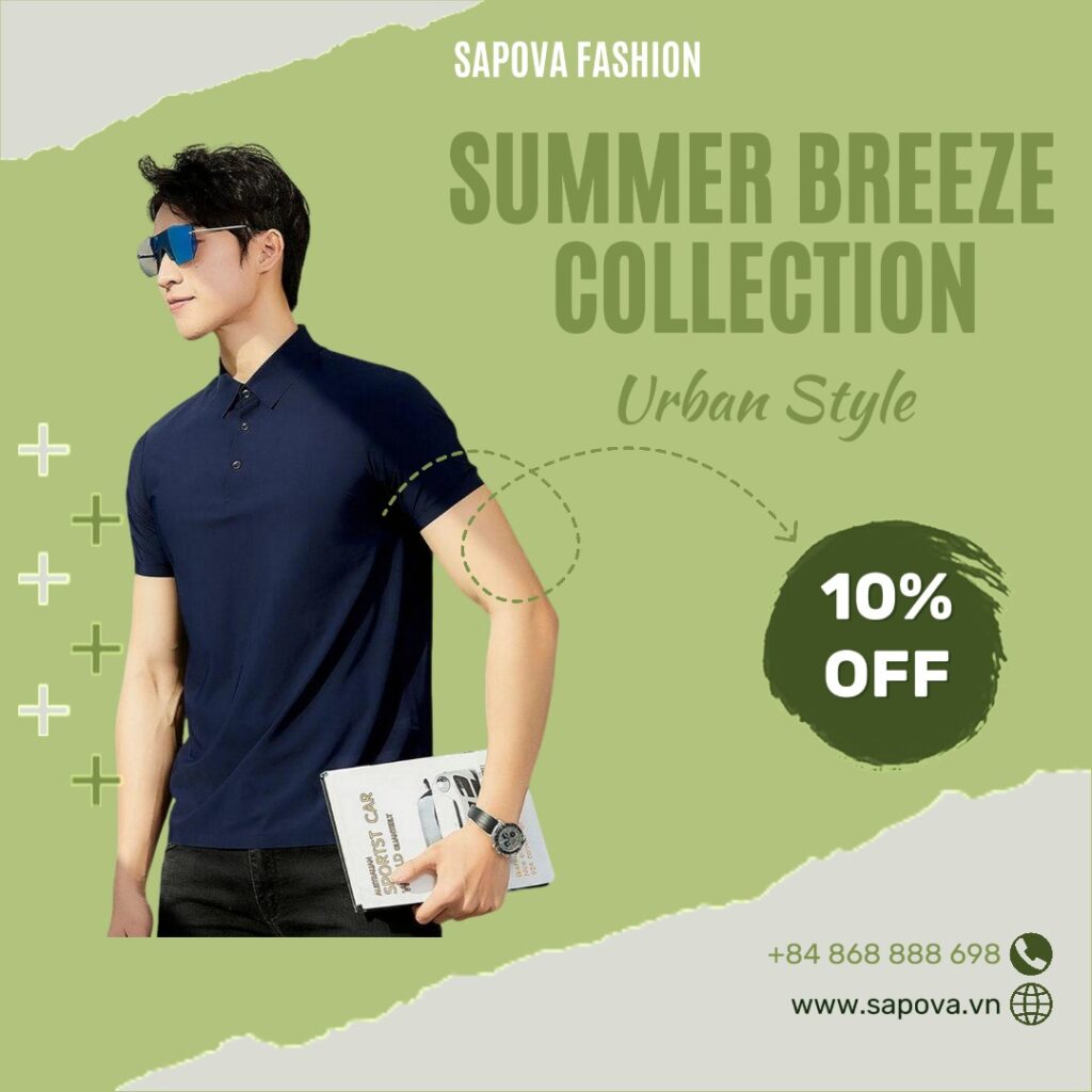 Sapova ra mắt Bộ sưu tập áo Polo hè 2024: "Summer Breeze Collection"